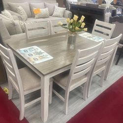 7 Pieces Dining Table Set
