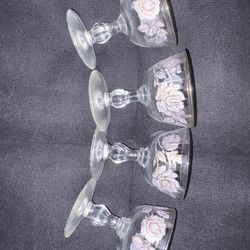 Vintage Champagne Coupes