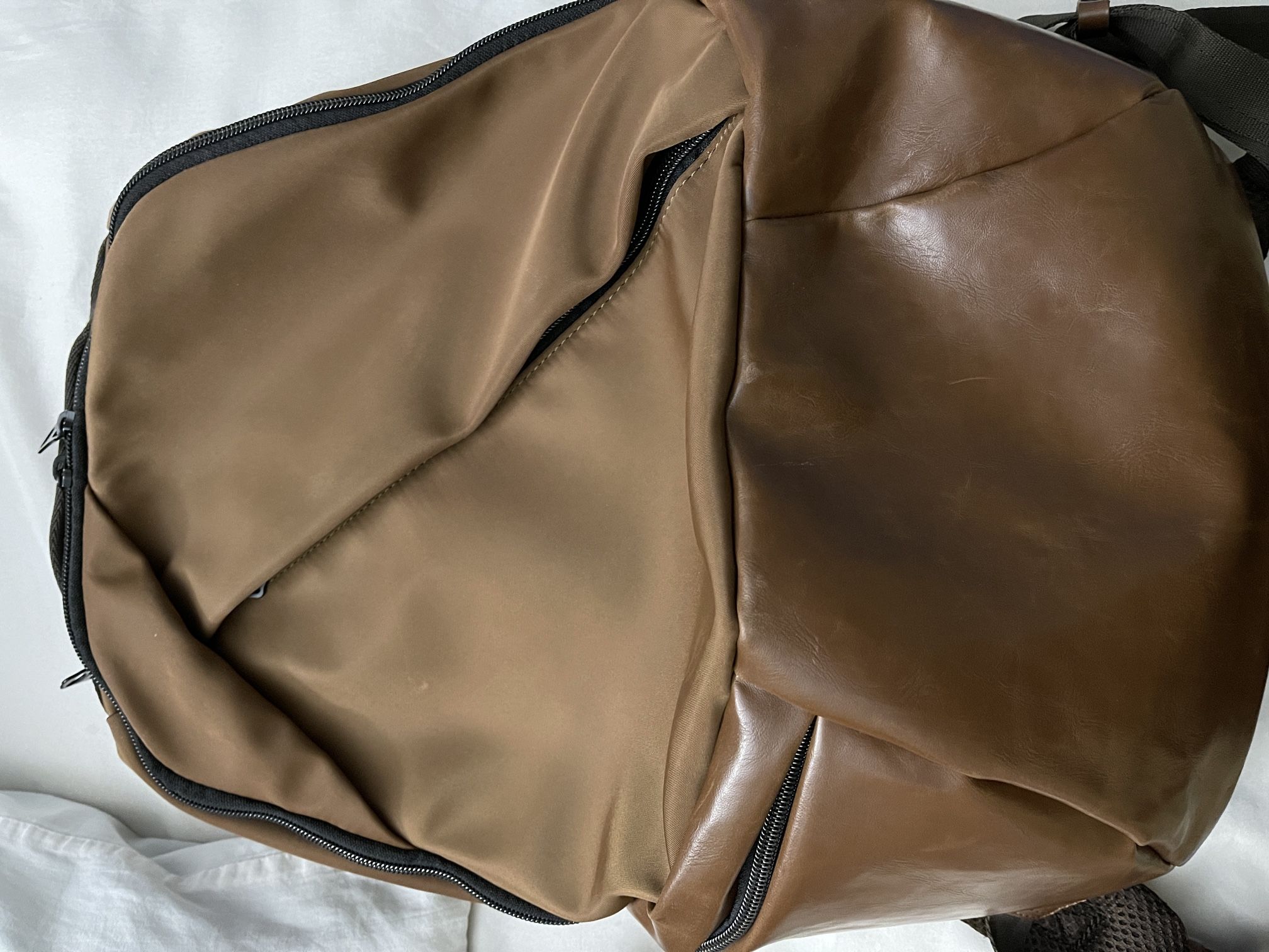Brown Backpack For Work And Travel