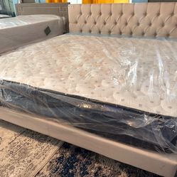 New Comfortable 13” Inch Queen Size Hybrid Comfort Firm Plus Mattress ⭐️ Shop Now Pay Later⭐️ Finance With $0 Down ⭐️