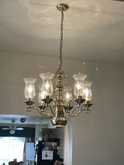 Brass Chandelier 