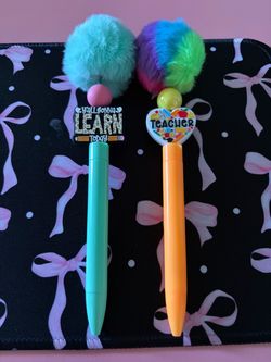 NEED GONE ASAP! Beaded pens (handmade)