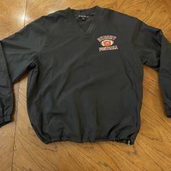 Like New Sport Tek Dumont Jr. Football Pullover Windbreaker - Black - Large