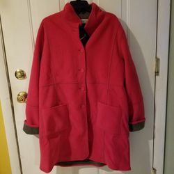 Ladies Reversable Fleece Jacket New 