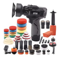 SPTA Cordless Car Rotary Polisher Tool Kit - New