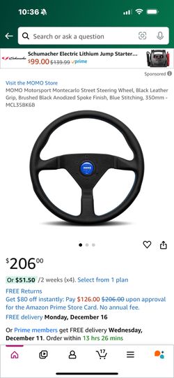 Momo Racing Steering Wheel. Subaru STI