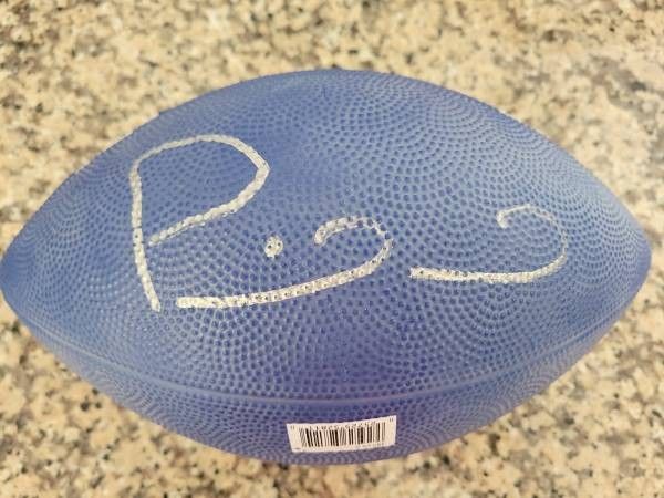 Autographed Patrick Mahomes Franklin football