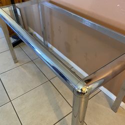 Console Table - Chrome And Glass 