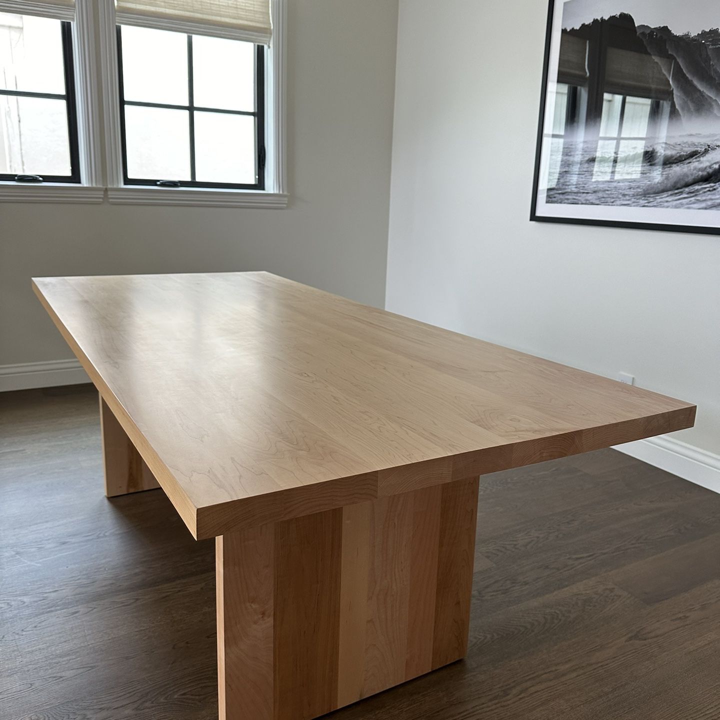 White Oak Rectangular Dining Table 