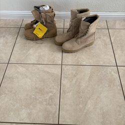 Two Men’s Military Army Boots, 11 Regular 