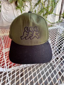 Kappa Olive Green and Black Snapback Cap