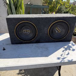 Bass speakers and box