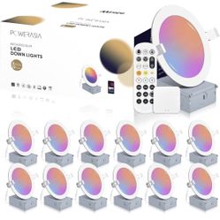 12 Pack Smart Recessed Lighting 6 Inch