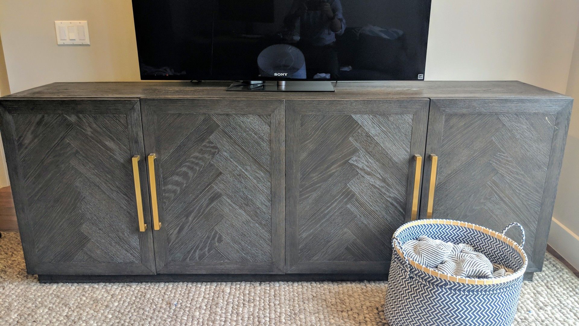 Restoration Hardware - Herringbone 4-Door Sideboard/Buffet