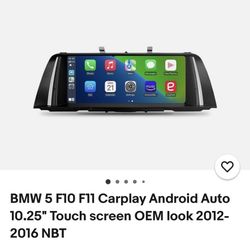 BMW 5 F10 F11 Carplay Android radio Auto 10.25" for NBT system 2012-2016