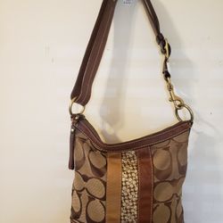 Coach Signature Jacquard Crossbody Purse