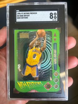 1996-97 Skybox Premium New Editions Kobe Bryant #3 SGC 8 Rookie