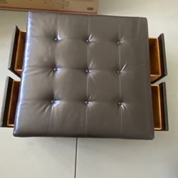 Beautiful Ottoman Leather 4 drawer storage $ 35