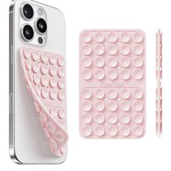 Klearlook Silicone Double-Sided Suction Cup Phone Case Detachable Mount, Sticky Phone Grip with Higher Suction Power for iPhone, Hands-Free Phone Acce