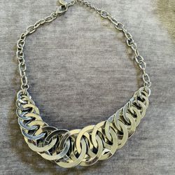 Silver Necklace - Link Design 