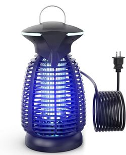 Electric Bug Zapper Outdoor - 4200V High Voltage Insect Killer Waterproof LED Light for Mosquito Fly Patio Porch Garage Backyard Home Indoor