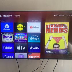 43" TCL Smart TV In Excellent Condition 150 Obo
