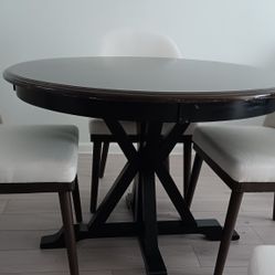 Round Wood Dining Table