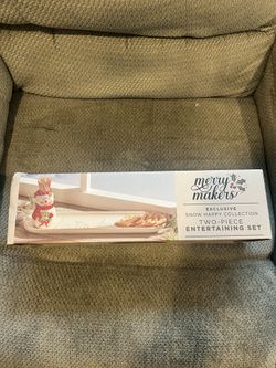 Snowman Cracker Dish