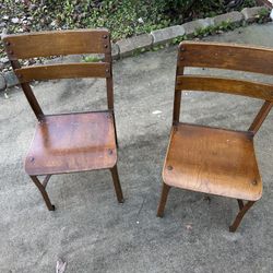 Vintage/Antique Classic Style School Room Chairs