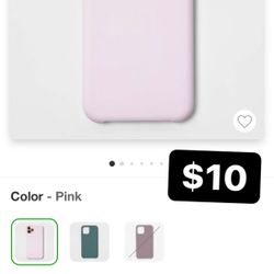 New iPhone Pink Silicone Phone Case