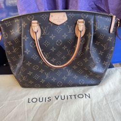 Authentic Louis Vuitton Monogram Turenne MM Satchel Shoulder Handbag M48814