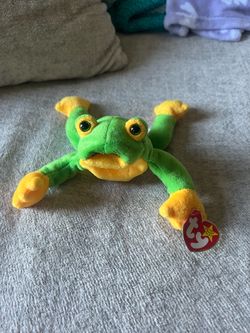 Ty Beanie Baby Smoochy Frog Plush 1997 Vintage