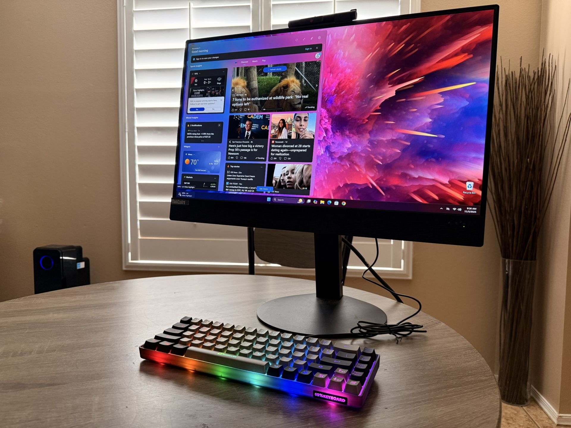 23” SUPER FAST LENOVO ALL IN ONE DESKTOP PC Win 11 Pro ( BRAND NEW GAMING KEYBOARD AND WIRELESS MOUSE INCLUDED)