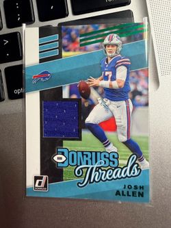 Josh Allen Donruss Threads Football Card Jersey