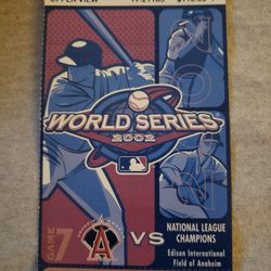 2003 Tickets World Series Angel 7 Play