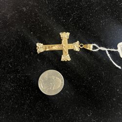 Cross Pendant 14k