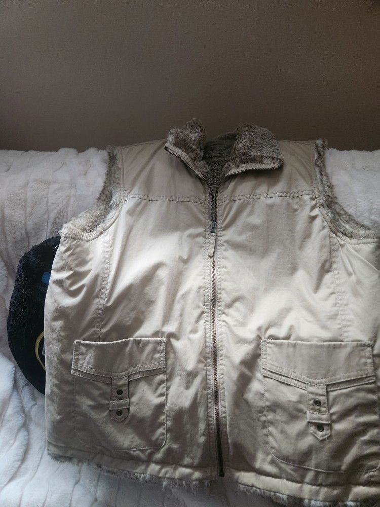 Tan Reverable Vest