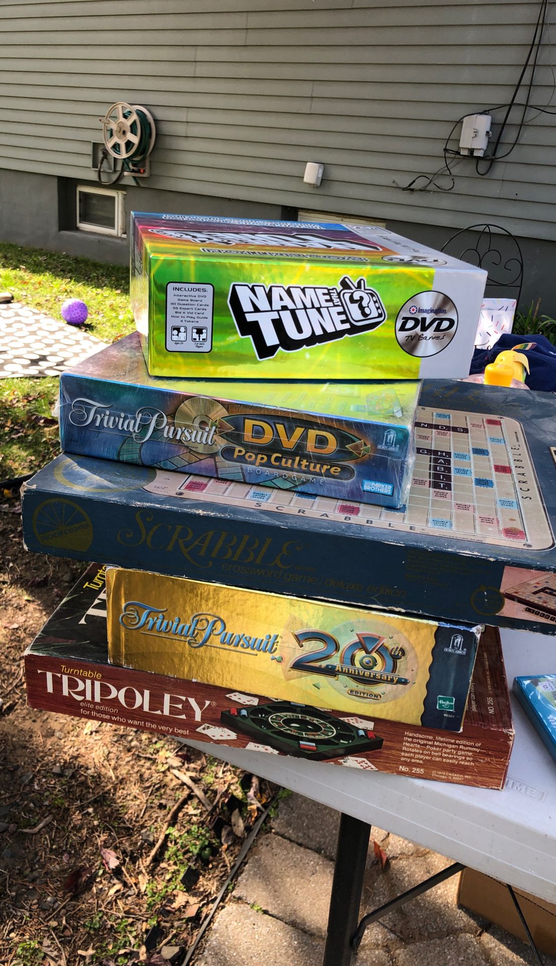 Variety of board games-
