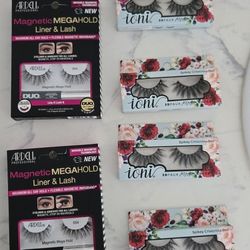 New Includes Ardell Magnetic Megahold Liner & Lash and Ioni Spikey Crisscross Doll lashes