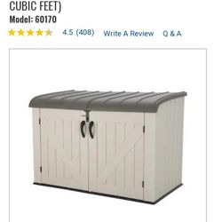 75 Cubic  Feet Storage Shed 