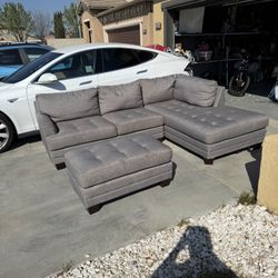 Gray Sectional Sofa 