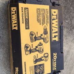 DEWALT-DCKTS340C2- DEWALT DCKTS340C2 20V MAX 3 Tool Combo Kit w/ ToughSystem (1.3 Ah)