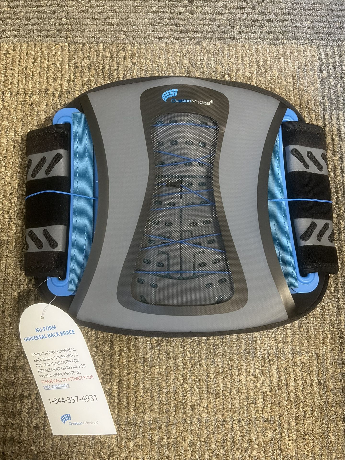 BRAND NEW Universal Lower Back Brace, Nu form Size Small/medium