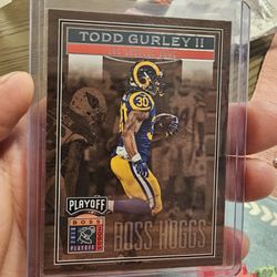 Los Angeles Rams Todd Gurley '16 Panini Playoff Boss Hoggs Insert '16 Panini Playoff Football Cards 