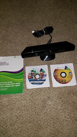 Xbox 360 Kinect and 2 games