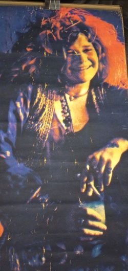 JANIS JOPLIN "PEARL" Rare blacklight poster vintage 1971 🔥