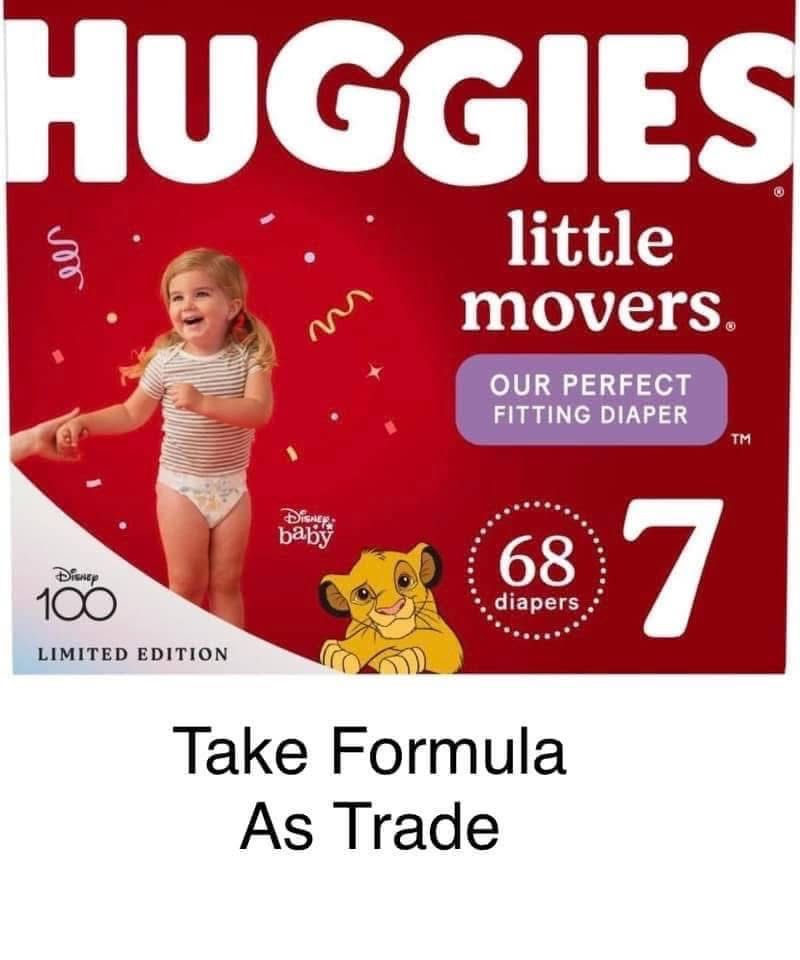 Huggies Size 7 Little Moves Diapers Pañales