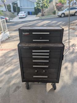 Vintage Kennedy Tool Chest Combo - 2-Piece Stackable Roller Cabinet & Top Box