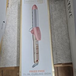CONAIR InfinitiPro  Fizz Free 1 1/4 Inch Curling Iron (PINK)
