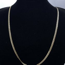 $1050 Two Tone Yellow And White Gold Cuban Chain
